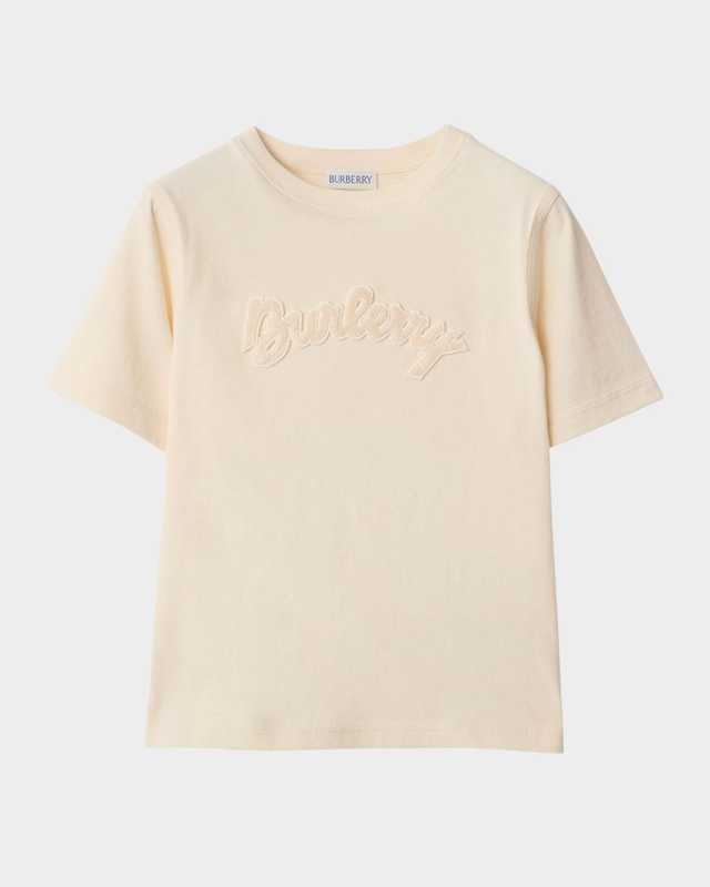 Boy's Cedar Short-Sleeve Toweling Logo T-Shirt, Size 3-
